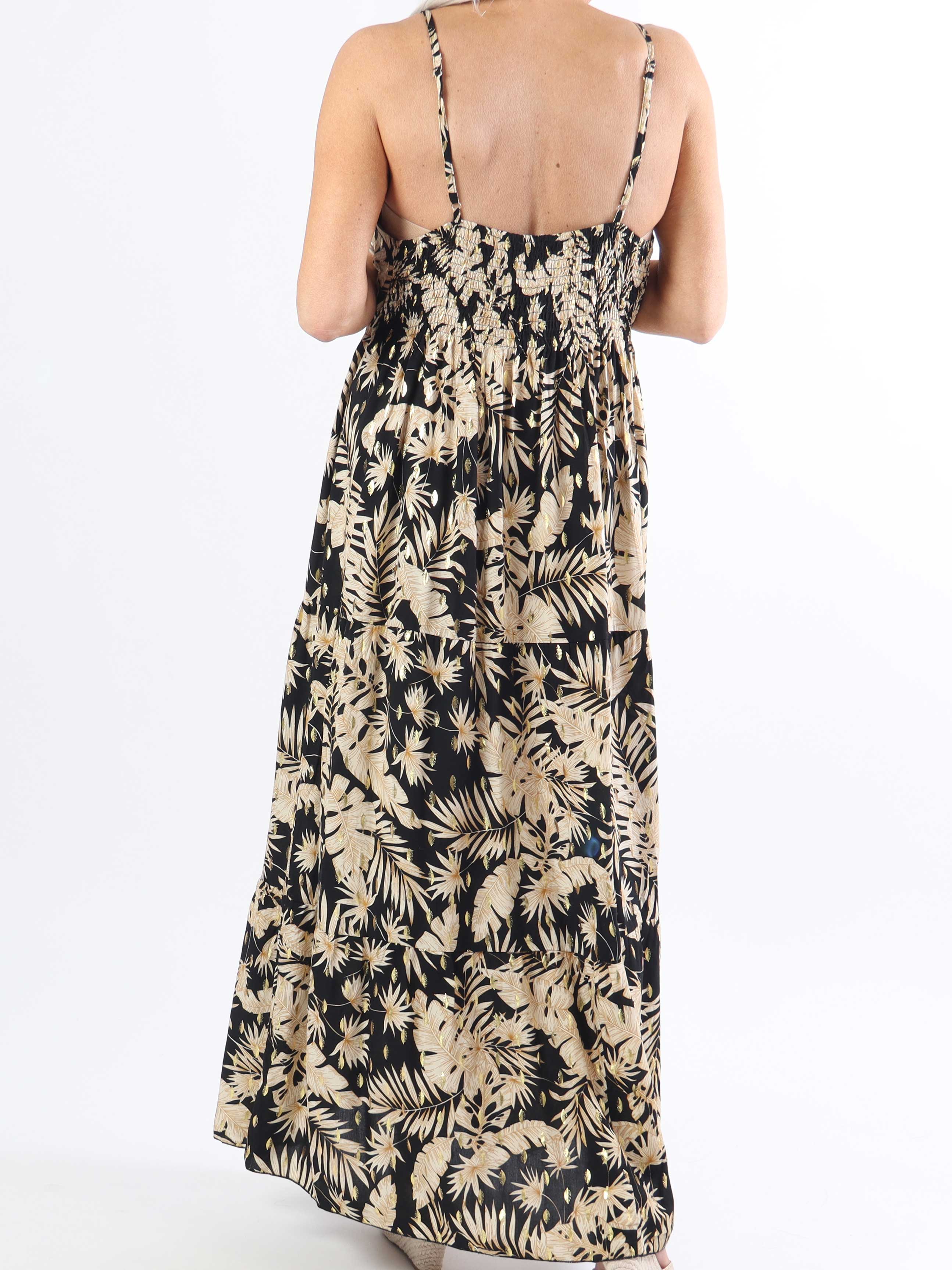 Lucie Palm - Plus size klänning med palmtryck i viskos